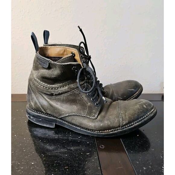 Clarks Men's Desert Ankle Lace Up Rustic Boots Brown Leather Size 8 - Picture 1 of 9